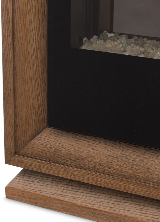 Michael Amini® Portrait Sienna Brown Fireplace with Electric Insert-4