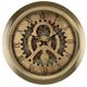 A & B Home Gold Open Faced Gear Clock-0