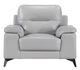 Mazin Furniture Mischa Silver Gray Loveseat-1