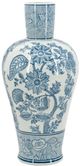 A & B Home Blue/White Ceramic Flower Vase-0