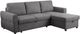 Coaster® Samantha 2-Piece Gray Right-Arm Facing Sleeper Sectional-0