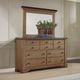 New Classic® Home Furnishings Augusta Rustic Brown Dresser and Mirror-1