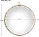 Uttermost® Mackai Gold Round Mirror-2