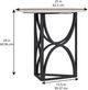 A.R.T. Furniture® Alcove Belgian Ivory Chairside Table with Burnished Brass Base-2