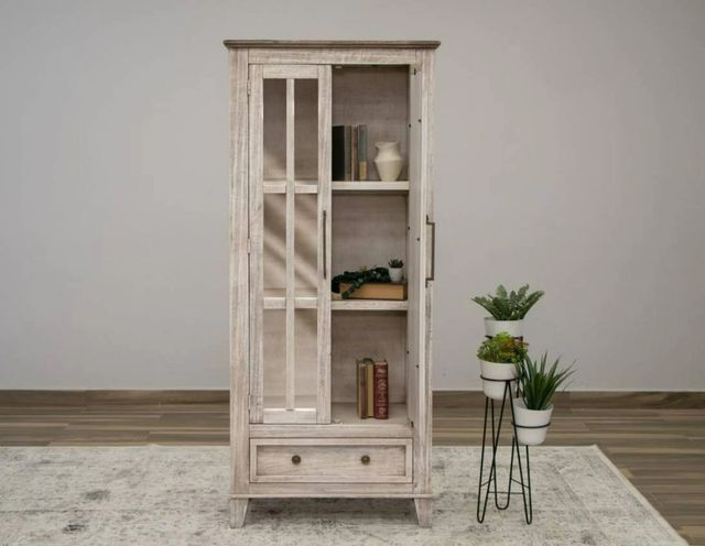 International Furniture Direct Sahara Caramel/Cream Cabinet-1