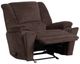 Flexsteel® Customizable Plush Fabric Manual Gliding Recliner-5