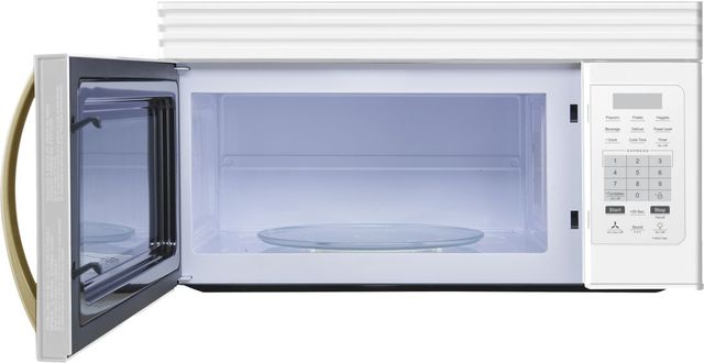 FORNO® Scalo Series Espresso 1.6 Cu. Ft. Fingerprint Resistant White Over The Range Microwave -3