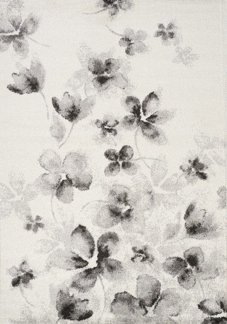 Kalora Interiors Focus Gray/White 5' x 8' Area Rug -0