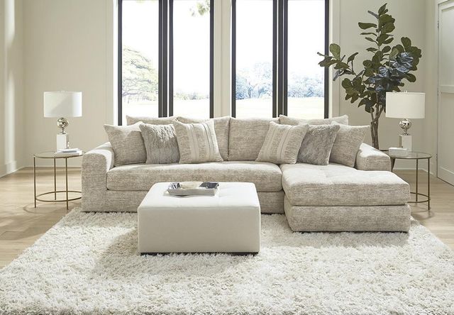 Albany Industries 2-Piece Galactic Parchment Right-Arm Facing Chaise Sectional-1