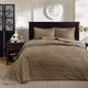 Olliix by Madison Park Mocha King Quebec Reversible Bedspread Set-4