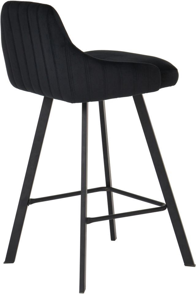Meridian Furniture Viviene Black Velvet Counter Stool-1