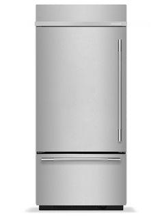 KitchenAid® 36” 20.9 Cu. Ft. PrintShield™ Stainless Steel Built-In Bottom Freezer Refrigerator with Platinum Interior