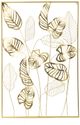 A & B Home Gold Banana Leaf Wall Decor-0