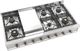 Ilve Nostalgie II 48” Stainless Steel Liquid Propane Rangetop with 8 Burners, Griddle and Copper Trim-2
