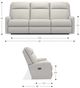 La-Z-Boy® Finley Bone Power Wall Reclining Sofa with Headrest and Lumbar-2
