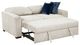 Homelegance® Isla Beige Pull-Out Bed Loveseat with Click Motion Back-5