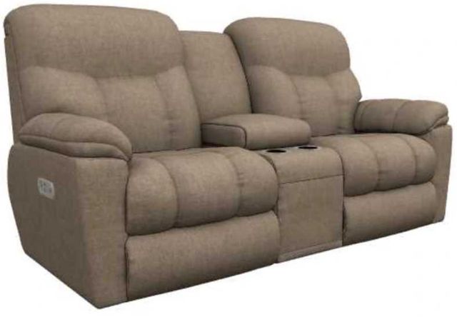La-Z-Boy® Morrison Saddle Power Reclining Loveseat with Console, Headrest, and Lumbar-0