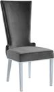Meridian Furniture Serafina Gray Velvet Dining Chair-0