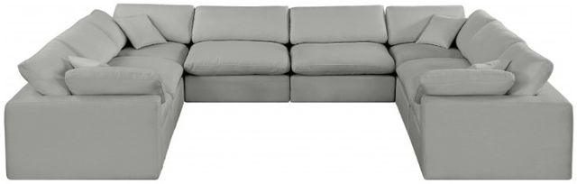 Meridian Furniture Comfy 8-Piece Gray Sectional -1