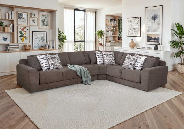 Franklin™ Sierra 3-Piece Everly Sable Curved Sectional-1