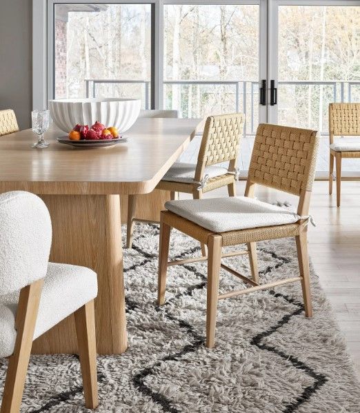Universal Explore Home™ Modern Nomad White Oak Side Chair-1