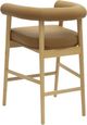 TOV Furniture Spara Cognac/Natural Vegan Leather Counter Stool-4