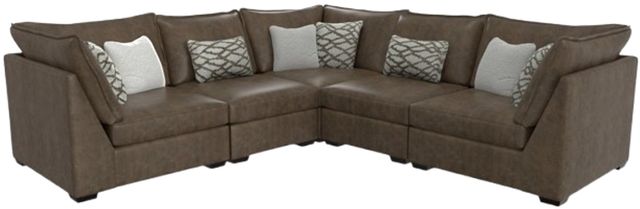 Corinthian Furniture 5-Piece Ivory L-Shape Sectional-0