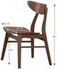 Winners Only® Uptown Medium Walnut Bent Back Side Chair-2