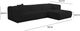 TOV Furniture Tarra 3-Piece Black Fluffy Oversized Right-Arm Facing Sectional and Chaise-2