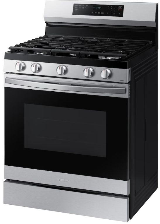 Samsung 30" Fingerprint Resistant Stainless Steel Freestanding Gas Range-3