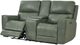 Leather Italia™ Cambria Laredo Sage Moss Power Reclining Loveseat with Console-2