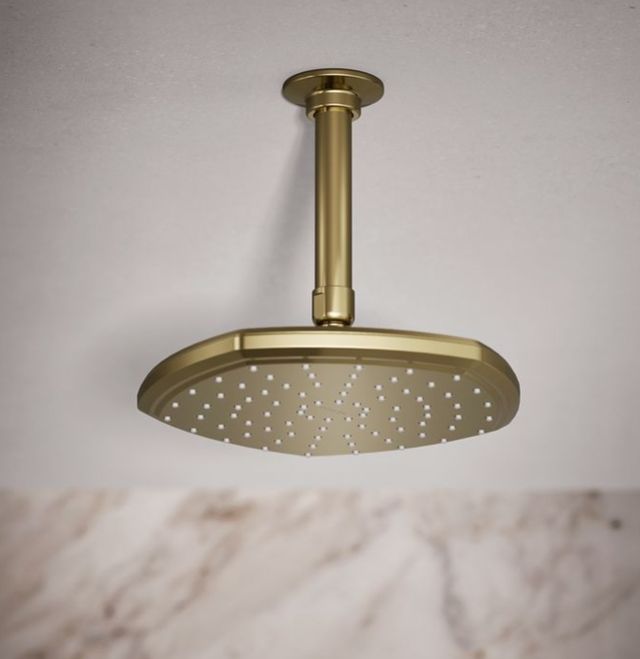 KOHLER® Occasion® Vibrant French Gold 2.5 GPM 8" Single-Function Rainhead-1
