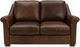 Soft Line America Dallas Smooth Chestnut Loveseat-1