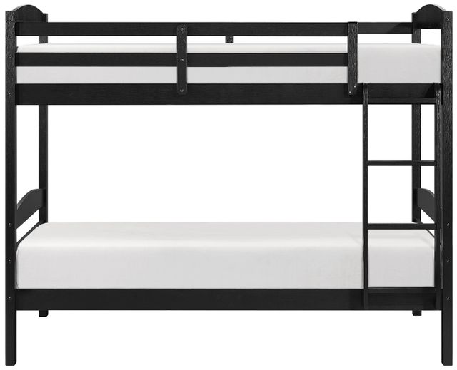 Homelegance® Lani Wire Brushed Black Twin over Twin Youth Bunk Bed-3