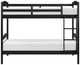 Homelegance® Lani Wire Brushed Black Twin over Twin Youth Bunk Bed-3