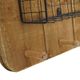 A & B Home 2-Piece Brown Wall Basket Set-3