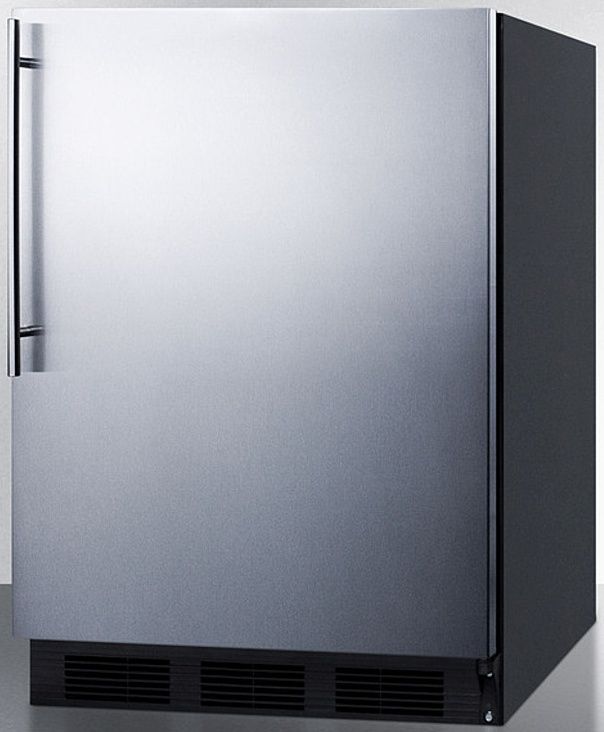 Summit® 24" 5.5 Cu. Ft. Stainless Steel Compact Refrigerator-1