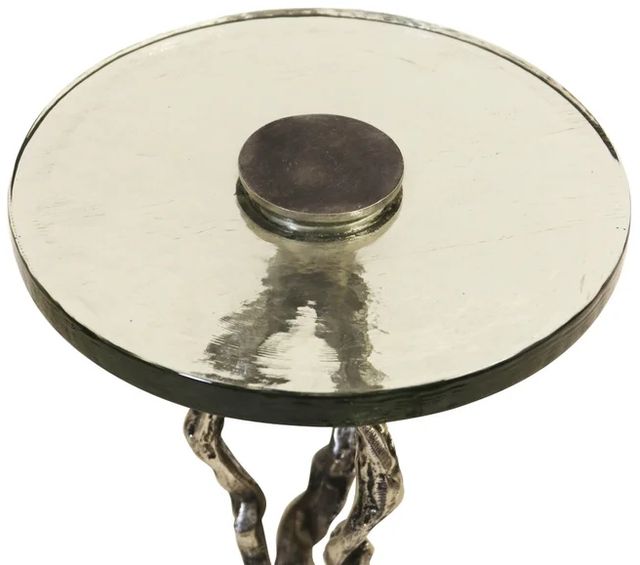 Stylecraft Natural Twig Glass Top Side Table-1