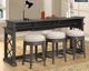Parker House® Sundance 7-Piece Smokey Gray Occasional Table Set with Stools-1