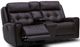 Liberty Furniture Carrington Dark Brown Leather Triple Zero Gravity Power Reclining Loveseat with Console-2