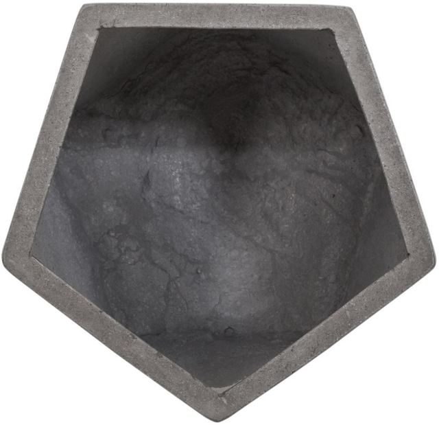 Moe's Home Collection Gem Grey Concrete Outdoor Stool-3