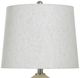 Stylecraft Pettye Ivory and Silver Table Lamp-4