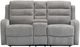 Elements International Avanti Whiskers Nature Grey Power Reclining Loveseat-1