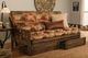Kodiak Furniture Tucson 37" Canadian/Rustic Walnut Full Sleeper Sofa with Mattress-1