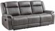 New Classic® Home Furnishings Enzo Gray Dual Manual Reclining Sofa-0