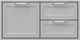 Hestan® Professional 42" Stainless Steel Outdoor Double Drawer and Storage Door Combination-0