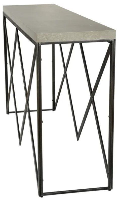 Stylecraft Norman Wyatt Home Ebony/Gray Console Table-4