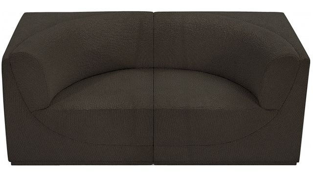 Meridian Furniture Ollie 2-Piece Brown Modular Sofa-1