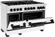 ZLINE Autograph Edition 48" Stainless Steel Pro Style Dual Fuel Range with White Matte Door and Matte Black Accents-4