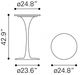 Zuo® Dylan White Bar Table-4
